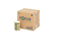 Салфетки бумажные Focus 1-слойные Optimum для диспенсера N2 18 уп по 250 шт