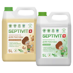 Набор средств для мытья посуды Septivit Premium Имбирное печенье Без запаха 5л 5л
