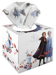Салфетки бумажные World Cart выдергушки Frozen с рисунком ОЛАФ 3 слоя 56 шт