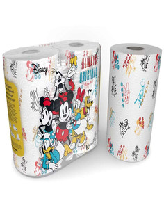 Полотенца бумажные World Cart Stay True с рисунком серия Disney 3 слоя 2 рул 75 л