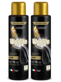 Комплект Woolite Premium Dark Гель для стирки белья и одежды 450 мл х 2 шт