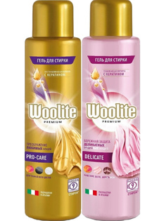 Набор гелей для стирки Woolite Premium Pro-care 450 мл+Delicate 450 мл