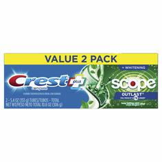 Зубная паста Crest Complete Whitening Plus Scope Outlast отбеливающая 306 г х 2 уп.