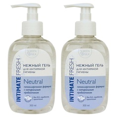 Комплект Нежный гель для интимной гигиены Intimate Fresh Neutral 300 мл х 2 шт