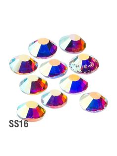 Стразы термоклеевые гологафические Swarovski 08 SS16 3,8-4,0 мм 90-100 шт.