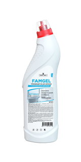 Гель для сантехники Famgel отбеливающий с антимикробным действием 750 мл