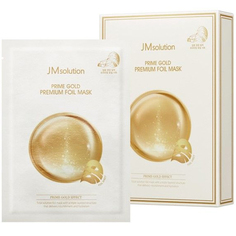 Маска тканевая JM Solution PRIME GOLD PREMIUM FOIL MASK с коллоидным золотом 35мл х 10шт. Manyo Factory