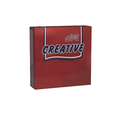 Салфетки ASTER Creative трехслойные 24х24 бордо, 3 упаковки по 20 шт.