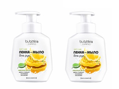 Гипоаллергенная пенка мыло для рук Delta Parfum Bubbles Лимонный десерт 2 шт 600 мл