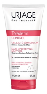 Гель-молочко для снятия макияжа Uriage Tolederm Control Gel Lacte Demaquillant 150мл