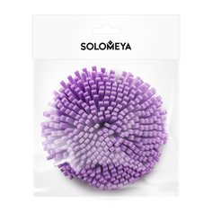 Мочалка Solomeya спонж для тела фиолетовая Bath Sponge lilac 1 шт