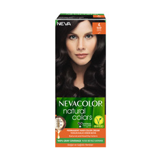 Крем-краска для волос Nevacolor Natural Colors Стойкая 4. BROWN Шатен