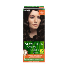 Крем-краска для волос Nevacolor Natural Colors Стойкая 4.4 Medium chestnut Каштан