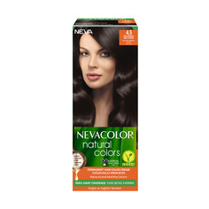 Крем-краска для волос Nevacolor Natural Colors Стойкая 4.5 Red brown Красное дерево шатен