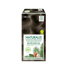 Крем-краска для волос Naturalis Vegan Стойкая 7.11 Интенсивный пепельно-коричневый