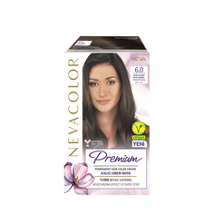 Крем краска для волос Nevacolor Premium стойкая 6.0 Тёмный блонд