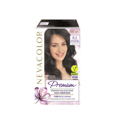 Крем краска для волос Nevacolor Premium стойкая 6.1 Темно-пепельно-каштановый