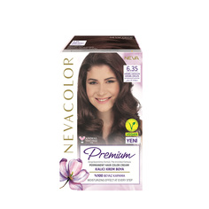 Крем краска для волос Nevacolor Premium стойкая 6.35 Карамельный шоколад