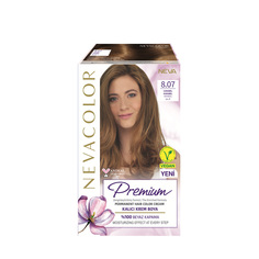 Крем краска для волос Nevacolor Premium стойкая 8.07 Карамель