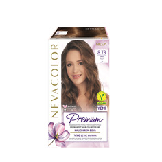 Крем краска для волос Nevacolor Premium стойкая 8.73 Латте