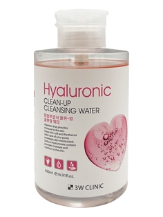 Очищающая вода для снятия макияжа с гиалуроновой кислотой 3W Clinic Hyaluronic Clean-Up Cl
