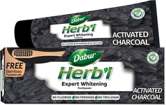 Зубная паста Dabur Herb’l Activated Charcoal с активированным углем 150 г и зубная щетка