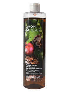 Мужской увлажняющий шампунь-гель для душа 2 в 1 AVON для мужчин Пряный перец 500 мл
