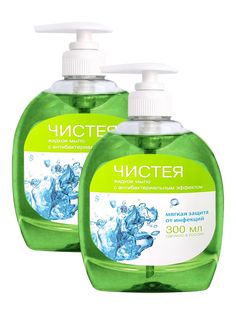 Комплект Антибактериальное жидкое мыло Чистея 300 мл х 2 шт ООО ВИТА ПУЛ