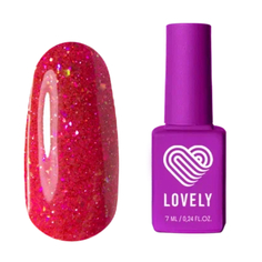 Гель-лак со светоотражающими частицами Lovely коллекция Jewel Rubellite 7 мл