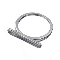 Кольцо из бижутерного сплава с swarovski р.17 Moon Paris MR-23.02-053