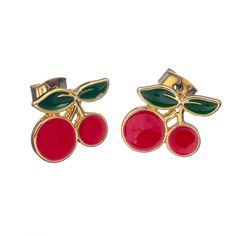 Пусеты из бижутерного сплава с эмалью Moon Paris MK-23.04-026