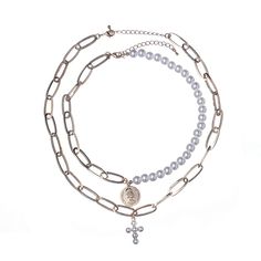 Колье из бижутерного сплава с акрилом 46 смMoon Paris MRQ-22.12-004