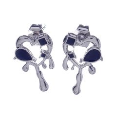 Серьги из бижутерного сплава с эмалью Moon Paris MP-23.04-010