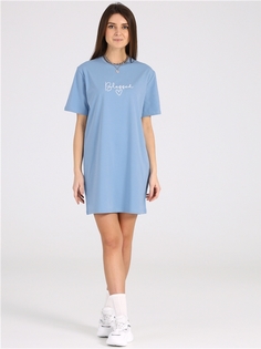 Платье женское Апрель 1ЖПК4265804 голубое 96-100/164