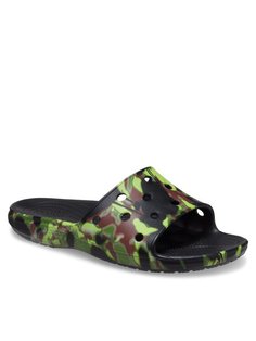 Шлепанцы мужские Crocs Classic Spray Camo Slide 208252 черные 38-39 EU