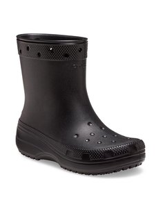 Резиновые ботинки женские Crocs Classic Rain Boot 208363 черные 39-40 EU