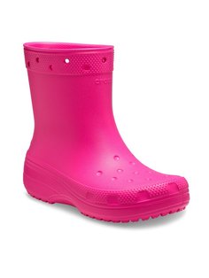 Резиновые ботинки женские Crocs Classic Rain Boot 208363 розовые 41-42 EU