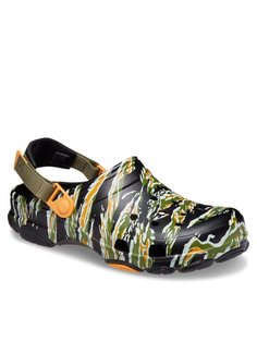 Шлепанцы мужские Crocs Classic All Terain Camo Clog 208062 черные 38-39 EU
