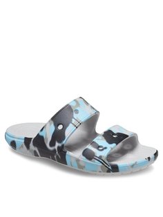 Шлепанцы мужские Crocs Classic Spray Camo Sandal 208253 серые 37-38 EU