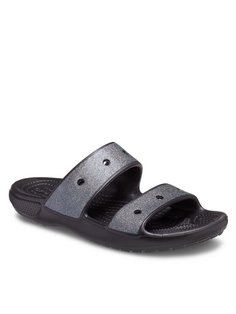 Шлепанцы мужские Crocs Classic Glitter Ii Sandal 207769 черные 38-39 EU
