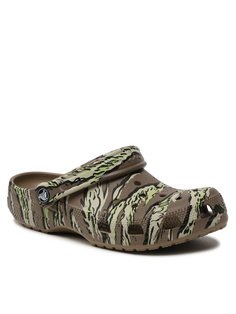 Шлепанцы мужские Crocs Classic Printed Camo Clog 206454 хаки 38-39 EU