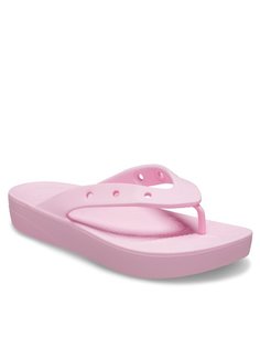 Шлепанцы женские Crocs Classic Platform Flip W 207714 розовые 39-40 EU