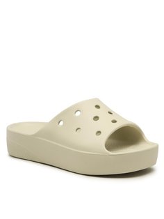 Шлепанцы женские Crocs Classic Platform Slide 208180 бежевые 41-42 EU