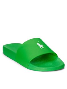 Шлепанцы унисекс Polo Ralph Lauren Polo Slide 809892945001 зеленые 46 EU