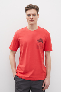 Футболка мужская Finn Flare FBD21034 красная 2XL