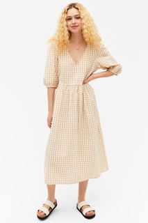 Платье женское Monki 1065479003 бежевое XS (доставка из-за рубежа)