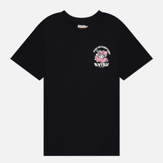 Женская футболка Evisu Graffiti Logo & Daruma Printed Boyfriend чёрный, Размер M