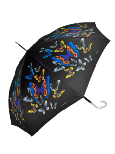 Зонт женский ZEST 51616 черный с синим