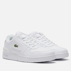 Мужские кроссовки Lacoste T-Clip Leather/Synthetic белый, размер 44 EU