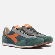 Мужские кроссовки Diadora Equipe Suede Stone Wash зелёный, размер 43 EU